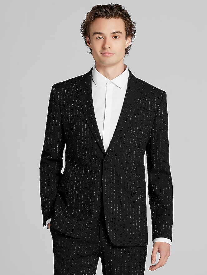 Egara Skinny Fit Stripe Suit Jacket