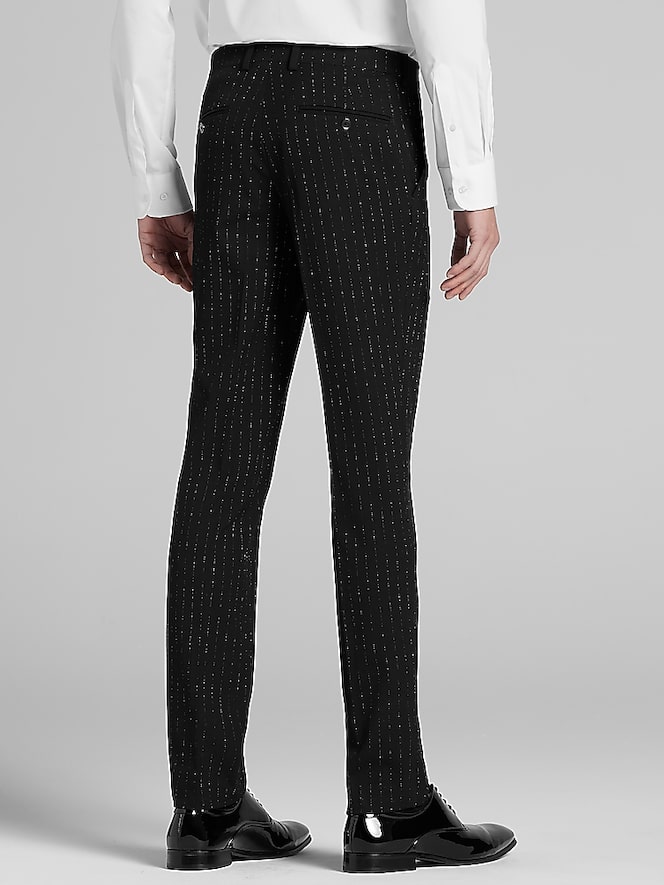 Egara Skinny Fit Stripe Suit Separates Pants