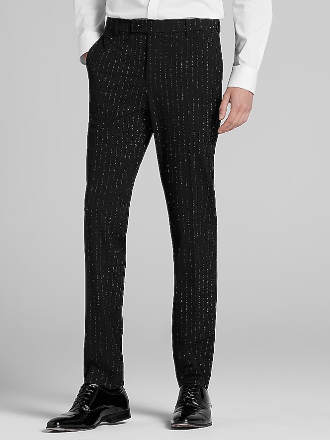 Egara Skinny Fit Stripe Suit Separates Pants