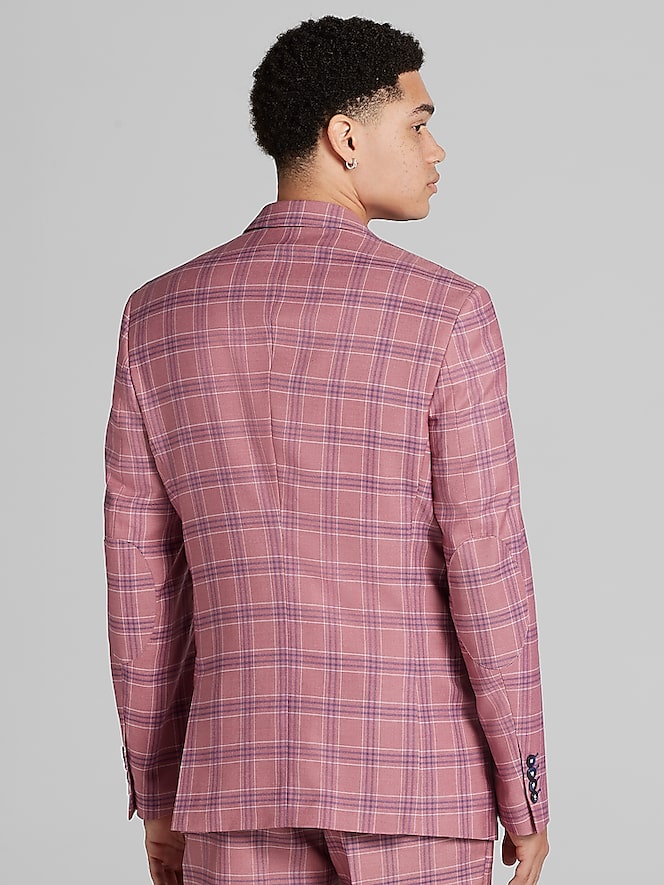 Paisley &Amp; Gray Slim Fit Check Suit Jacket
