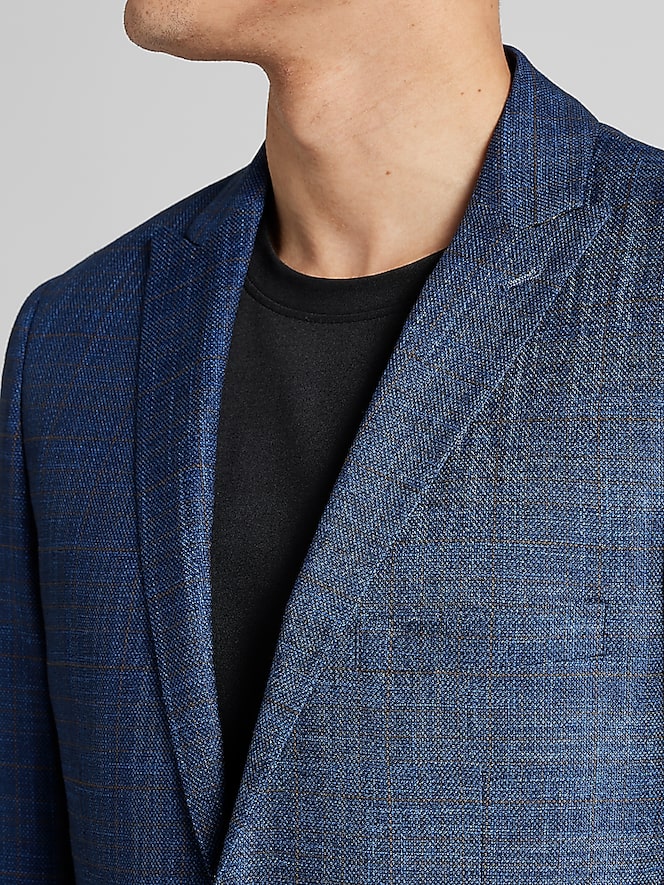 Paisley &Amp; Gray Slim Fit Check Suit Jacket