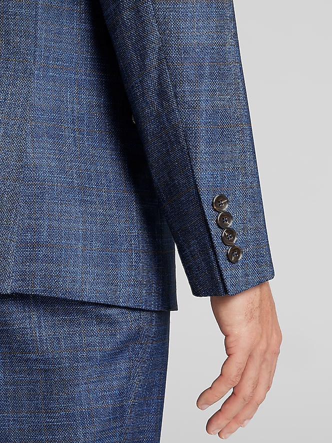 Paisley &Amp; Gray Slim Fit Check Suit Jacket