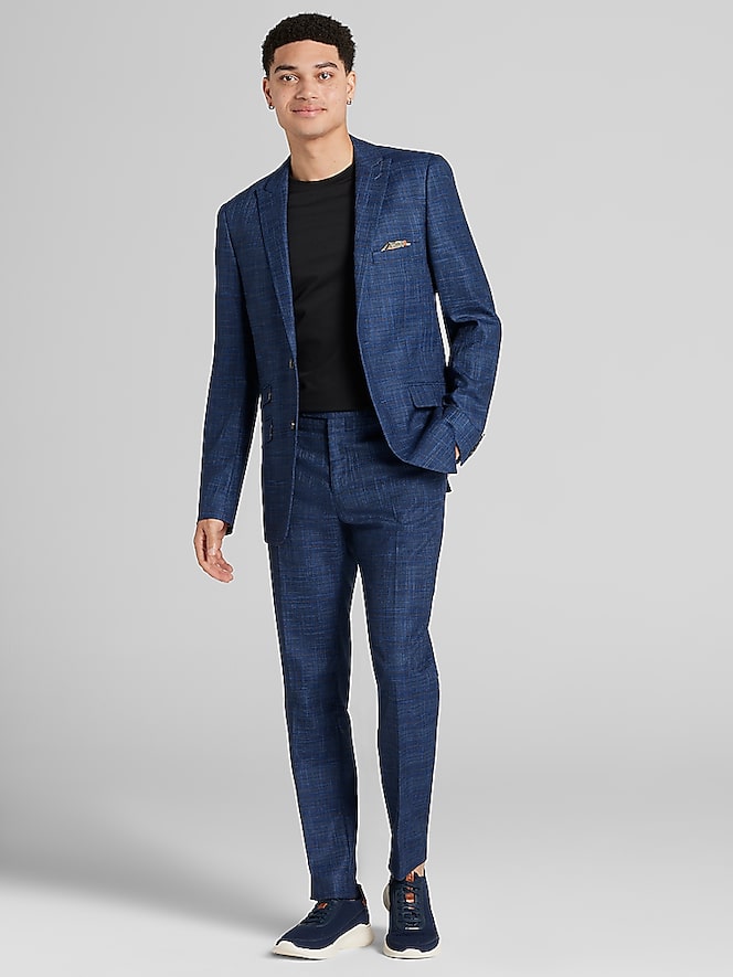 Paisley &Amp; Gray Slim Fit Check Suit Jacket