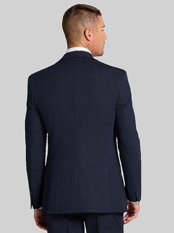 Dkny Modern Fit Plaid Suit