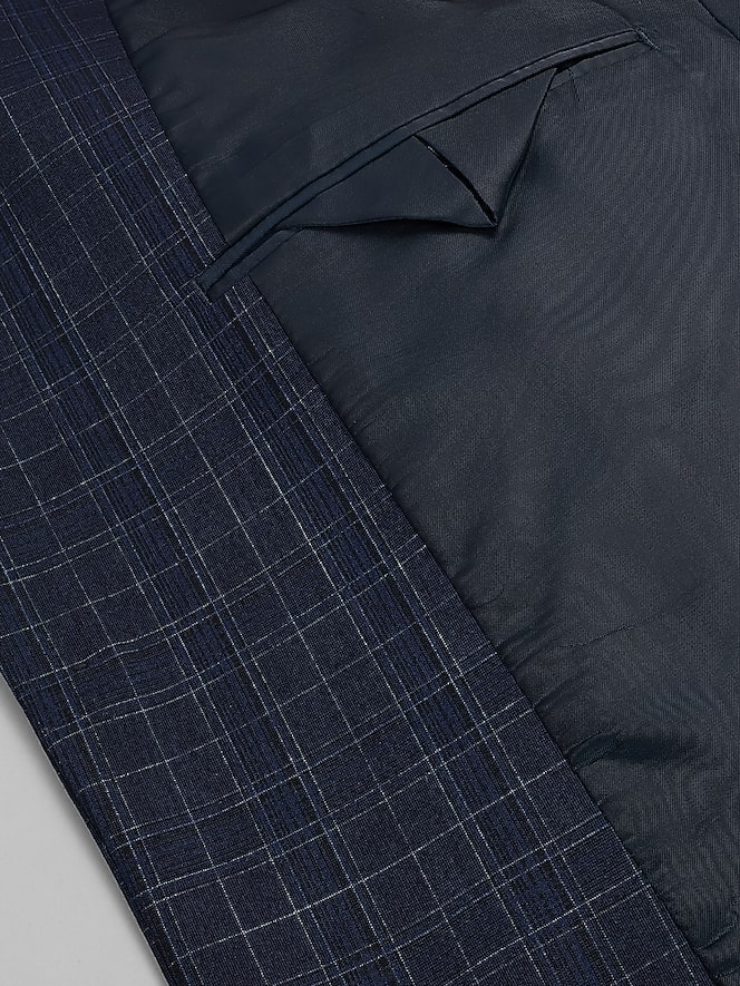 Dkny Modern Fit Plaid Suit