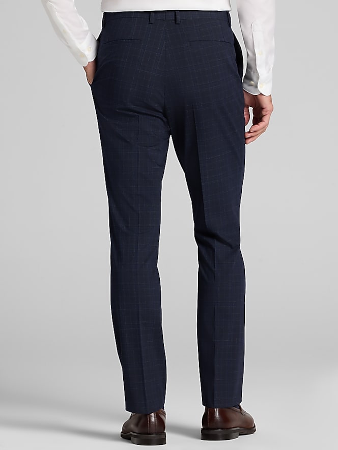 Dkny Modern Fit Plaid Suit