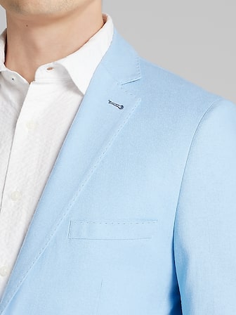 Slim FIt Wool Blend Double-Breasted Suit Jacket