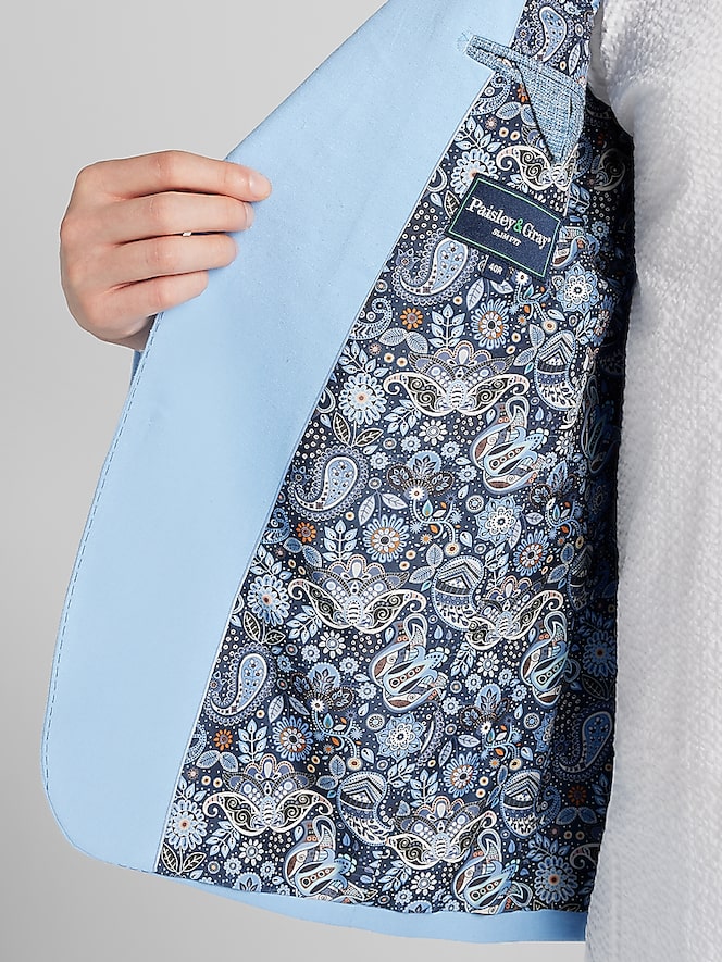 Paisley &Amp; Gray Slim Fit Suit Suit Jacket