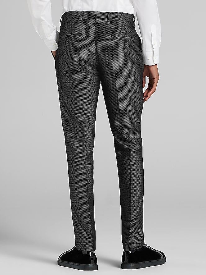 Egara Skinny Fit Polka Dot Suit Pants