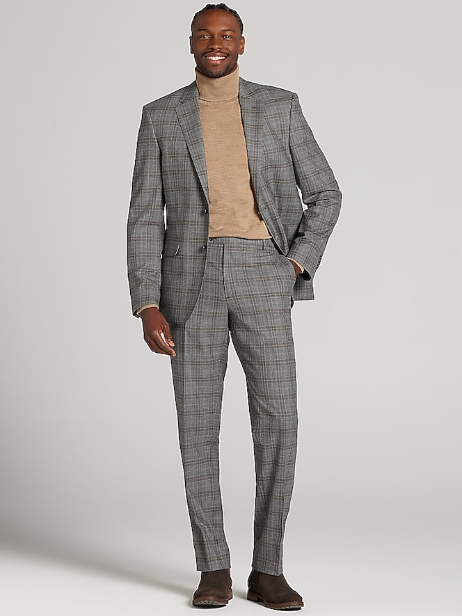 Joseph Abboud Classic Fit Plaid Suit Jacket