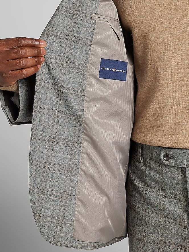 Joseph Abboud Classic Fit Plaid Suit Jacket