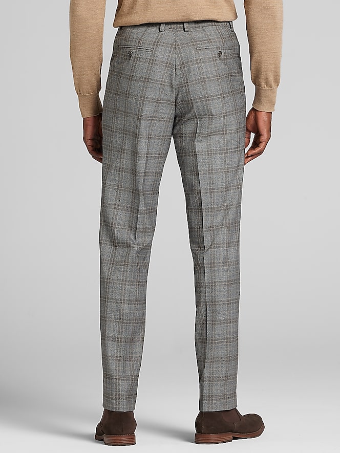 Joseph Abboud Classic Fit Plaid Suit Pants