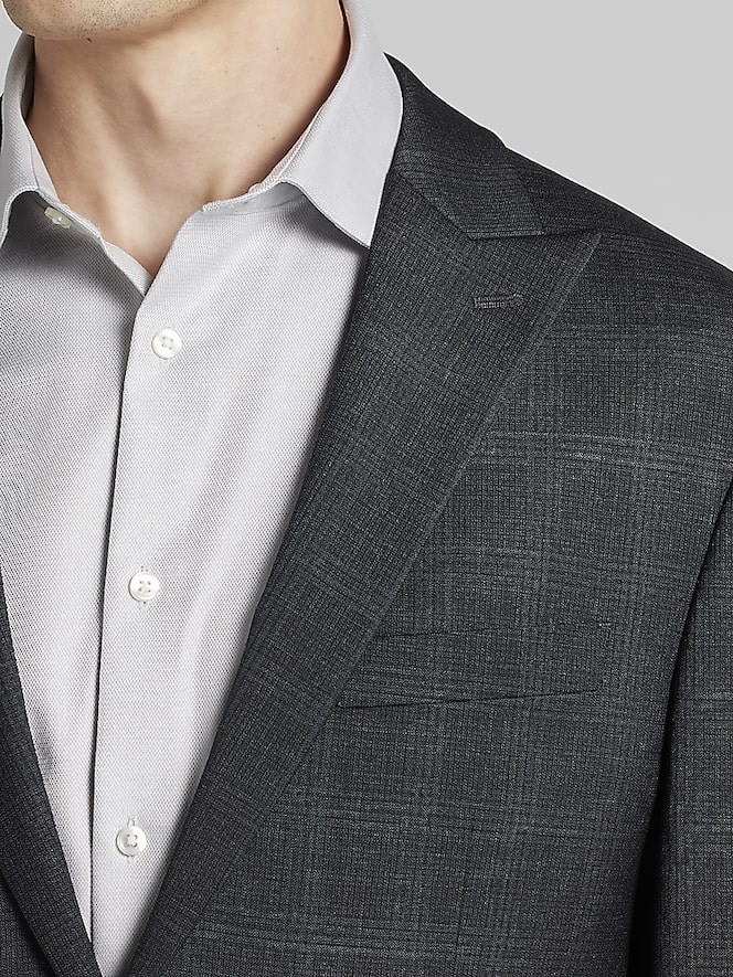 Awearness Kenneth Cole CHILLFLEX Modern Fit Plaid Suit Jacket