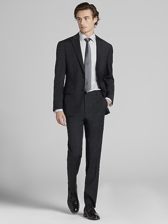 Awearness Kenneth Cole CHILLFLEX Modern Fit Plaid Suit Jacket