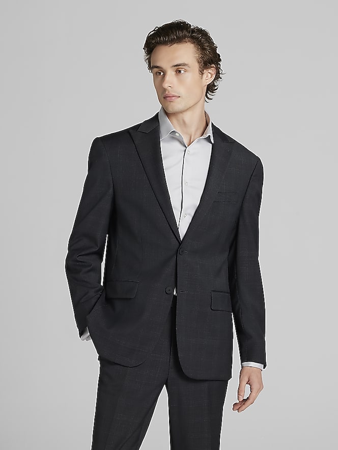 Awearness Kenneth Cole CHILLFLEX Modern Fit Plaid Suit Jacket