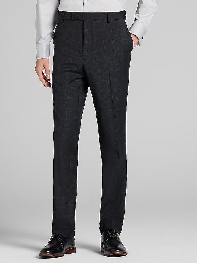 Awearness Kenneth Cole CHILLFLEX Modern Fit Plaid Suit Pants