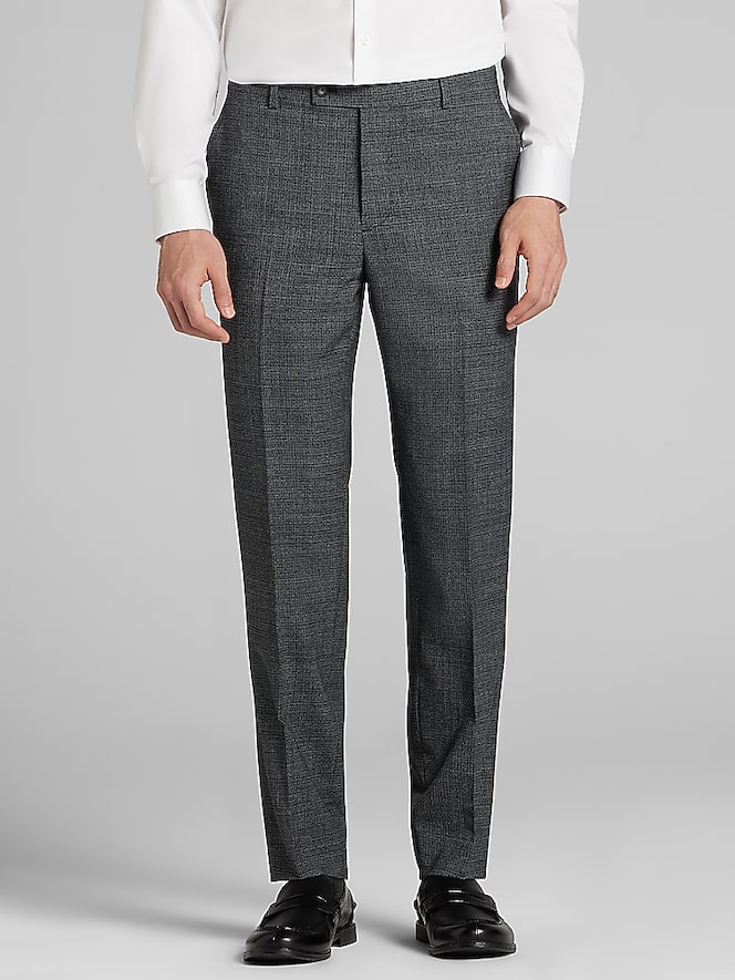 Awearness Kenneth Cole CHILLFLEX Slim Fit Mini Check Suit Pants