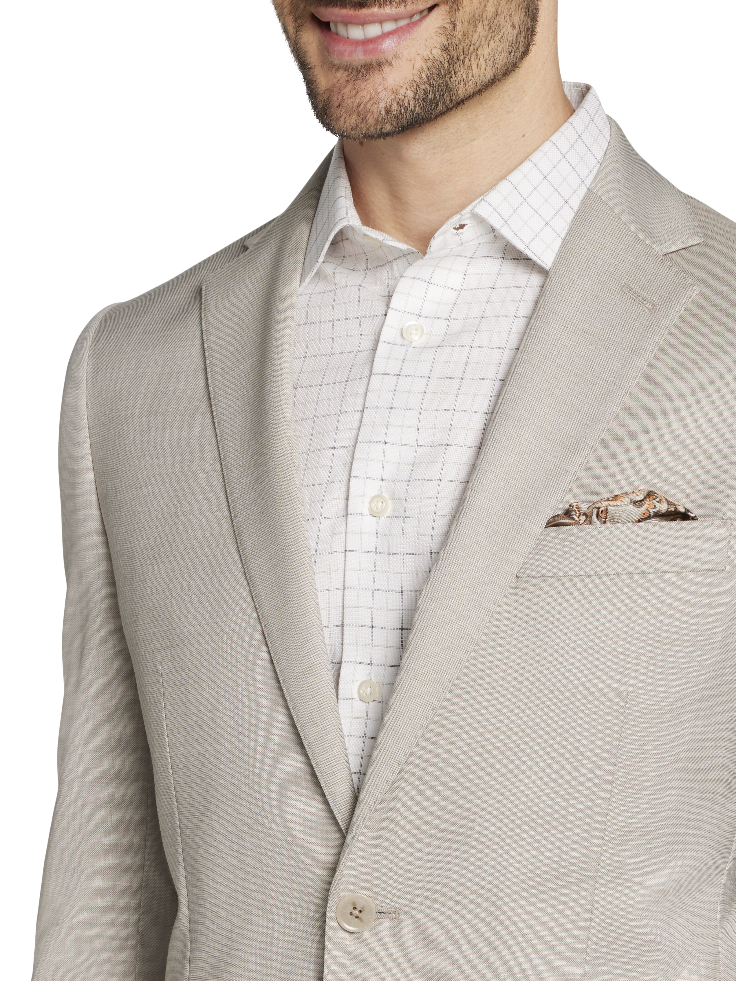 Slim Fit Wool Blend 3-Piece Suit