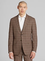 JOE Joseph Abboud Slim Fit Premium Wool Blend Plaid Suit Jacket