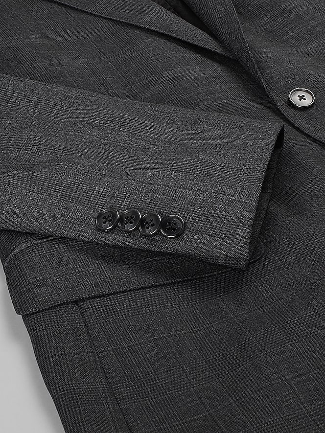 Joseph Abboud Classic Fit Premium Wool Blend Check Suit Jacket