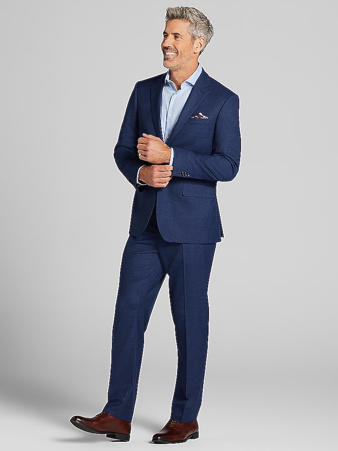 Joseph Abboud Classic Fit Check Suit Jacket