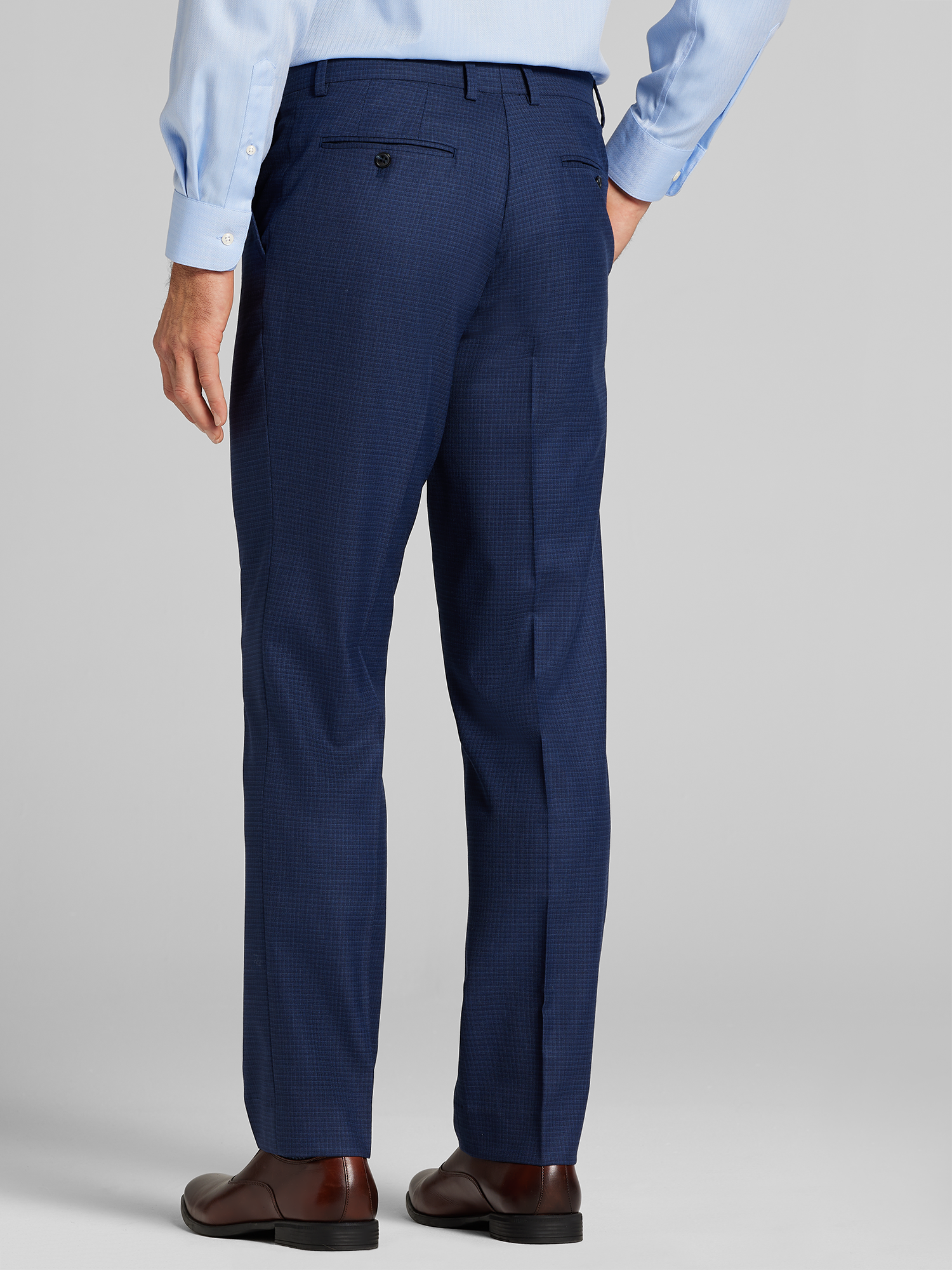 Classic Fit Check Pattern Suit Pants