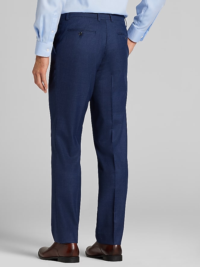 Joseph Abboud Classic Fit Check Pattern Suit Pants