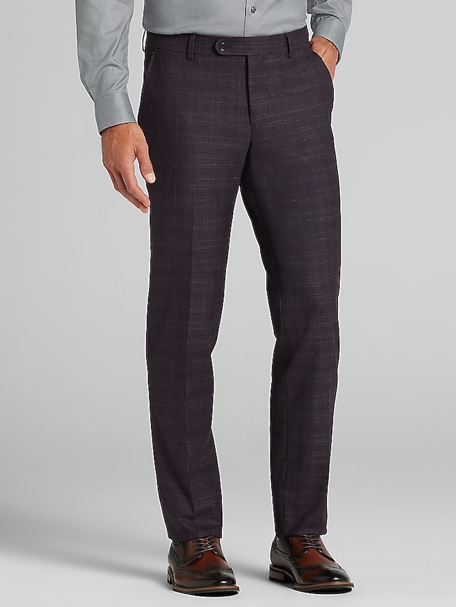 JOE Joseph Abboud Slim Fit Plaid Suit Separates Pants