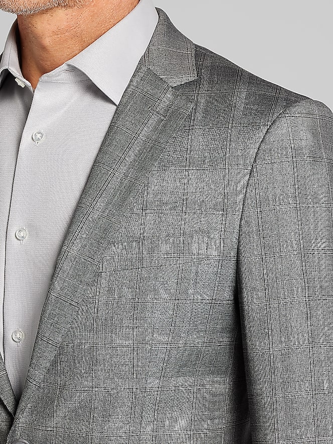 Wilke-Rodriguez Slim Fit Windowpane Plaid Suit