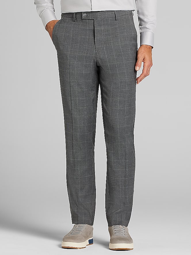 Wilke-Rodriguez Slim Fit Windowpane Plaid Suit