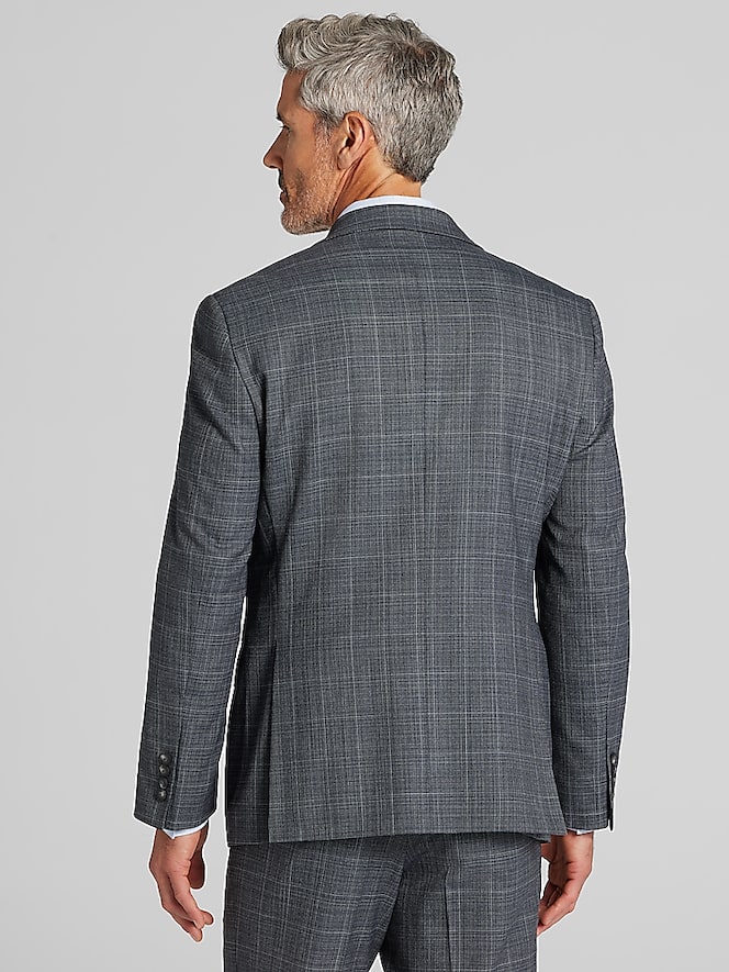 Awearness Kenneth Cole Modern Fit Windowpane Suit Jacket