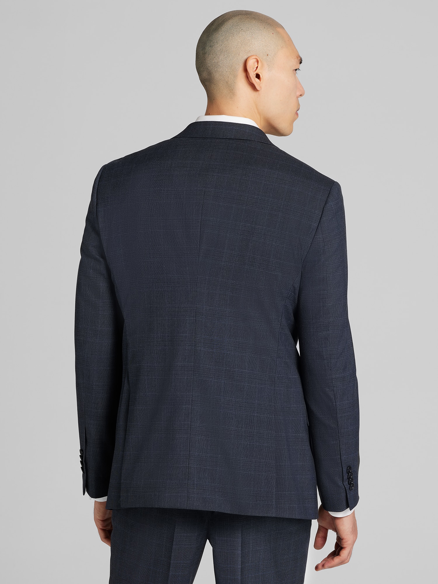 Slim Fit Plaid Suit