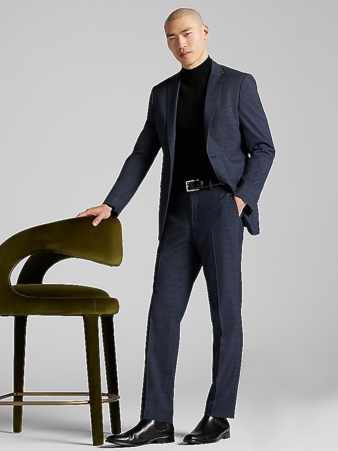 Wilke-Rodriguez Slim Fit Plaid Suit