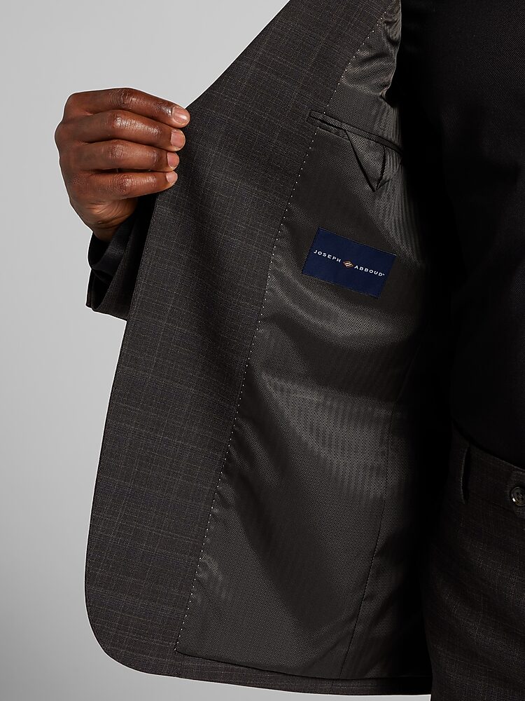 Joseph Abboud Classic Fit Suit Jacket, Brown Check | Men's Wearhouse