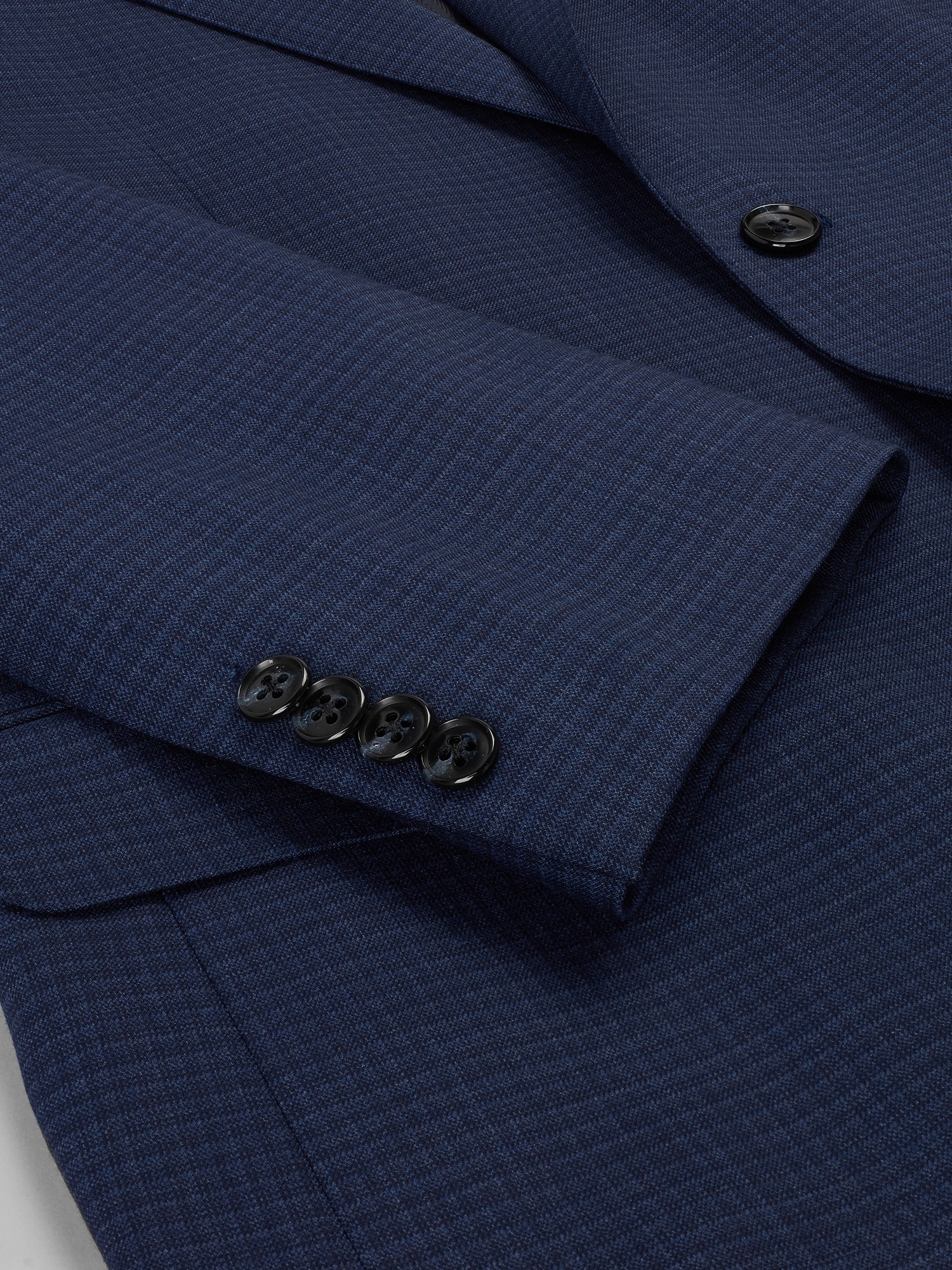 Joseph Abboud Classic Fit Premium Wool Blend Check Suit, Blue Mini