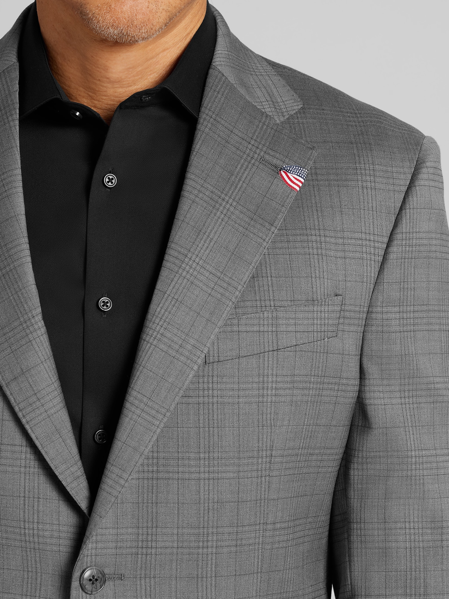 Joseph Abboud American Bespoke Modern Fit Premium Wool Suit, Light