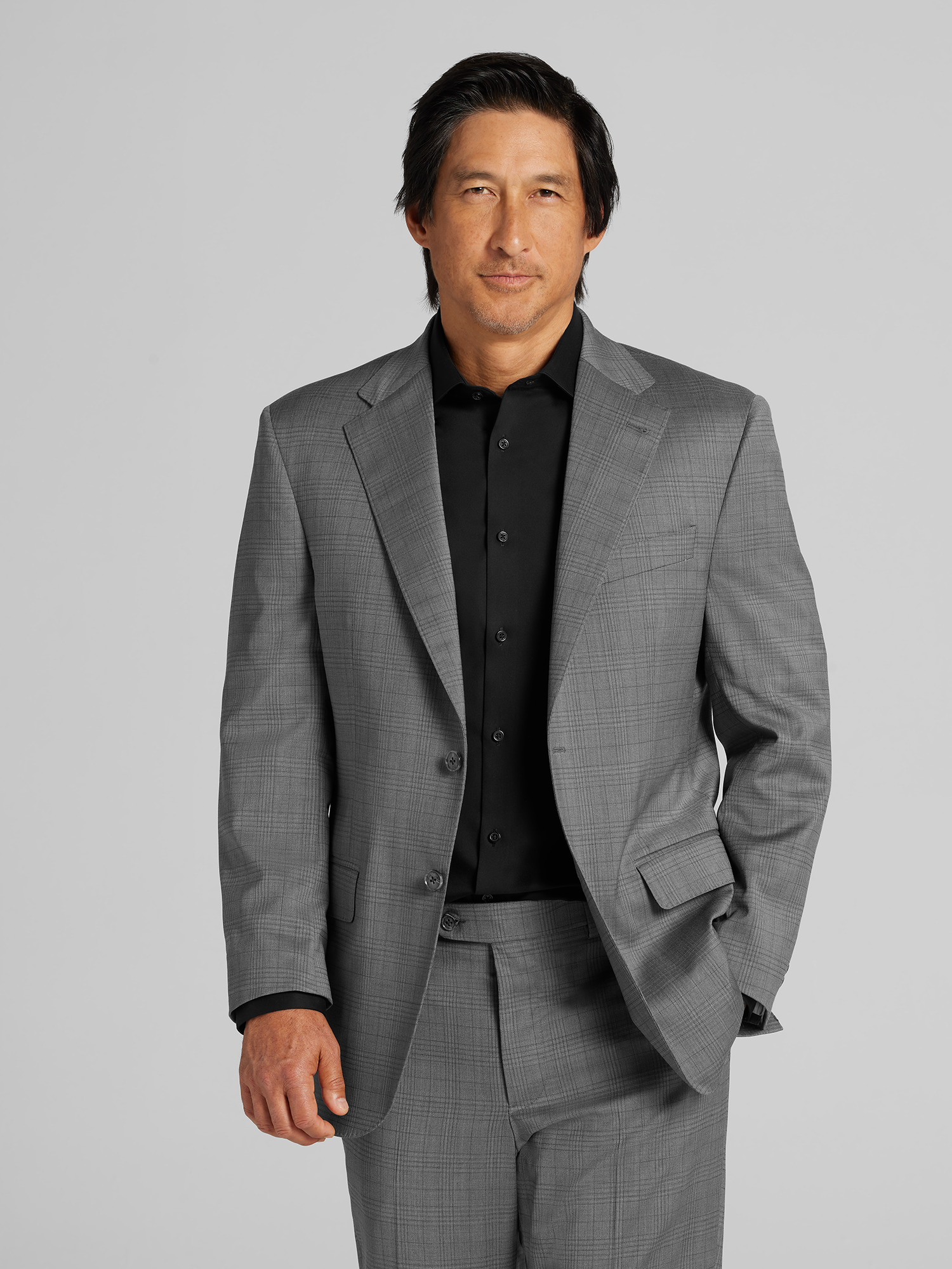 Joseph Abboud American Bespoke Modern Fit Premium Wool Suit, Light