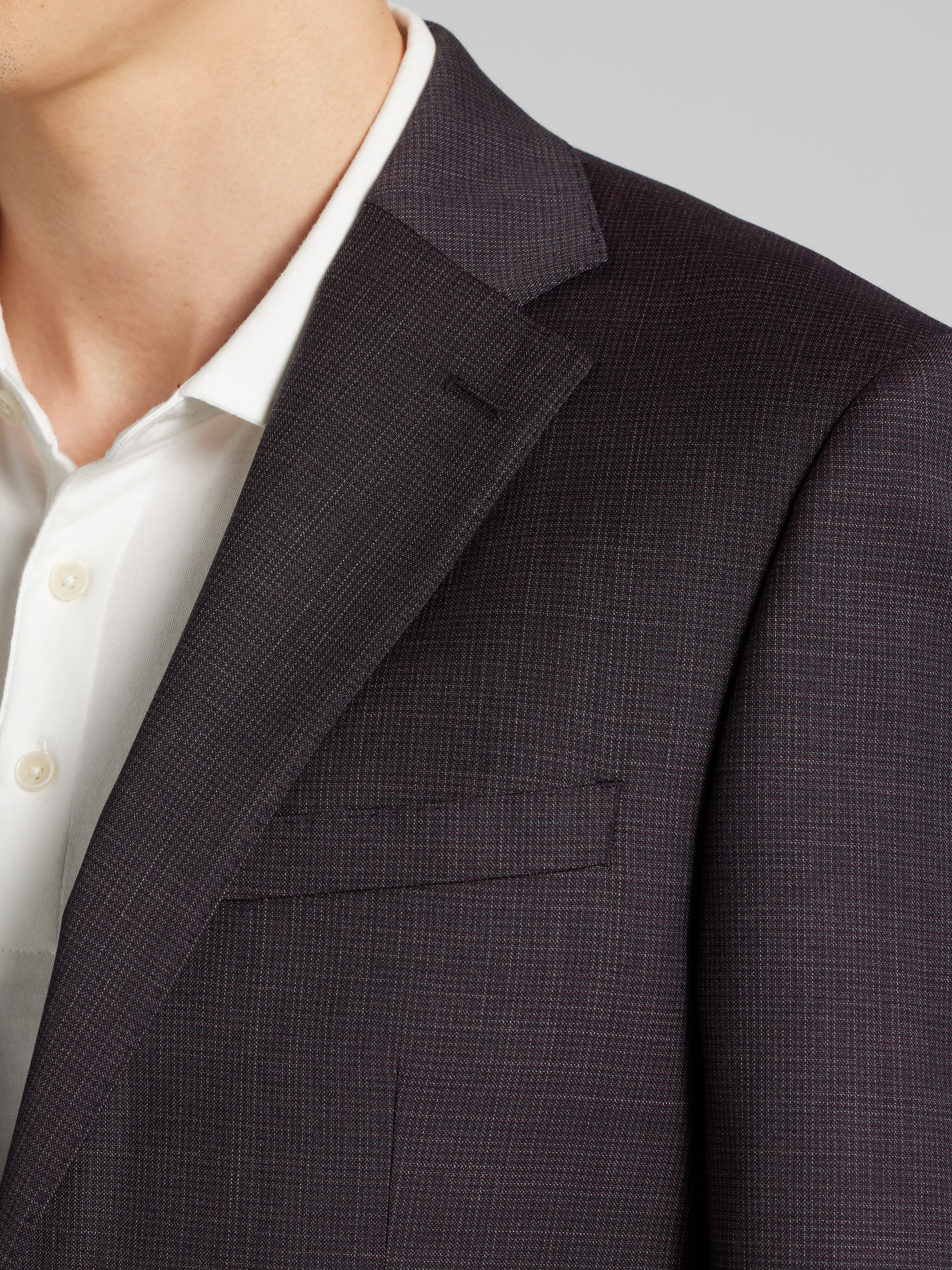 Slim Fit Grid Suit