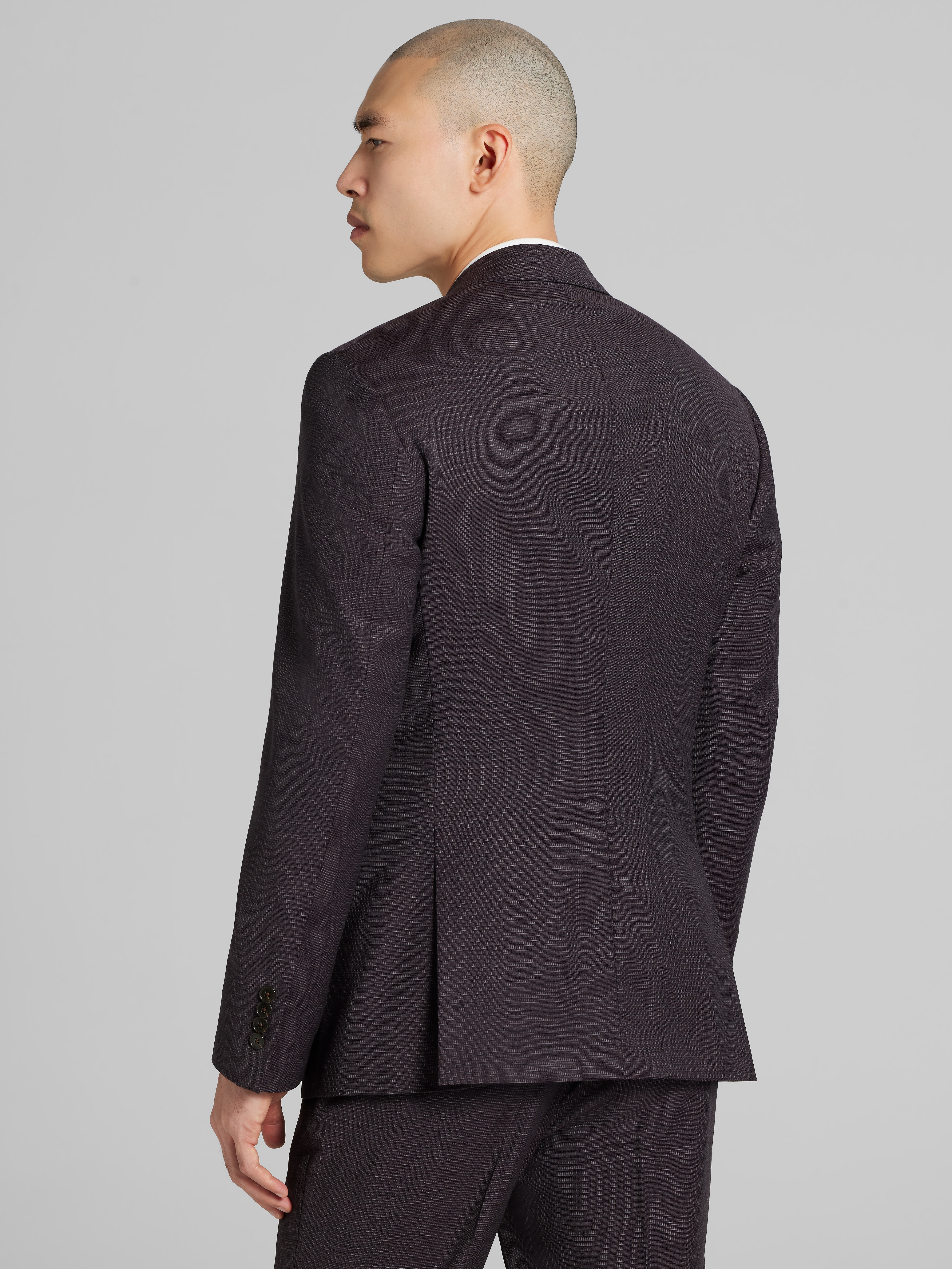 Slim Fit Grid Suit