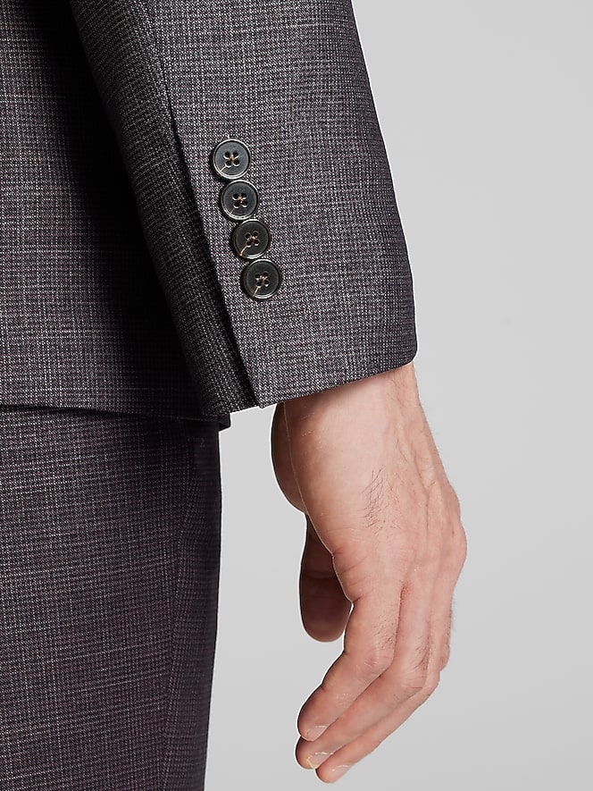 Calvin Klein Slim Fit Grid Suit
