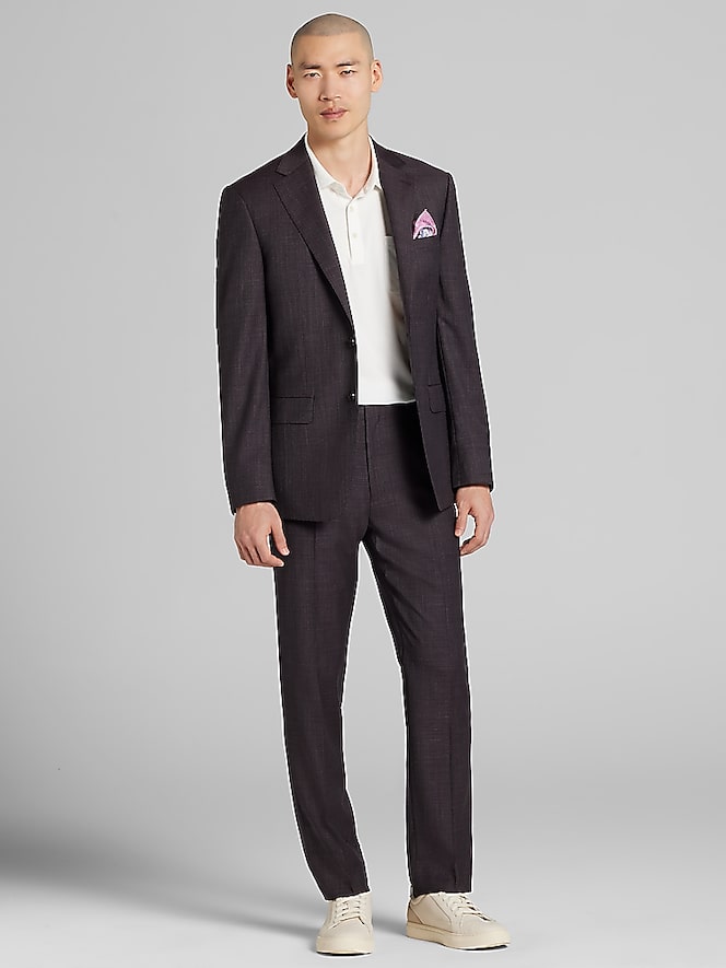Calvin Klein Slim Fit Grid Suit