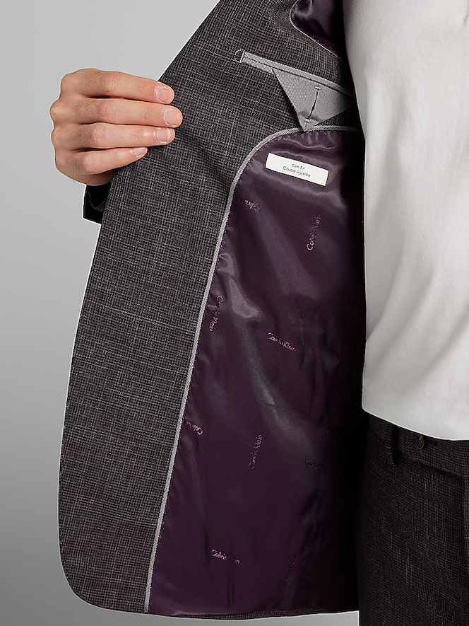 Calvin Klein Slim Fit Grid Suit