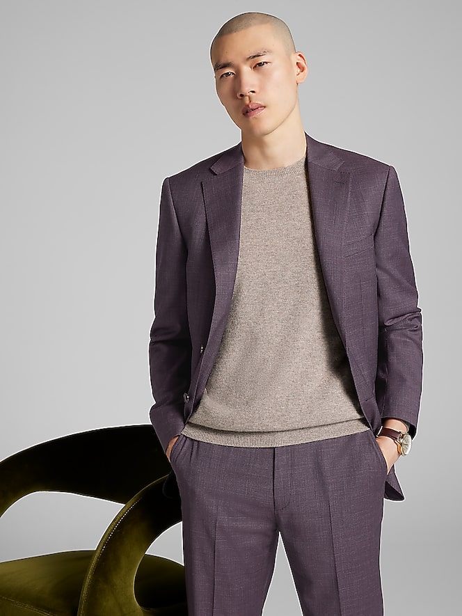 Calvin Klein Slim Fit Grid Suit