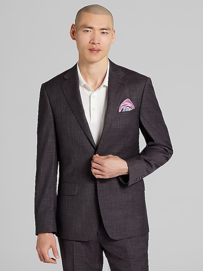 Calvin Klein Slim Fit Grid Suit
