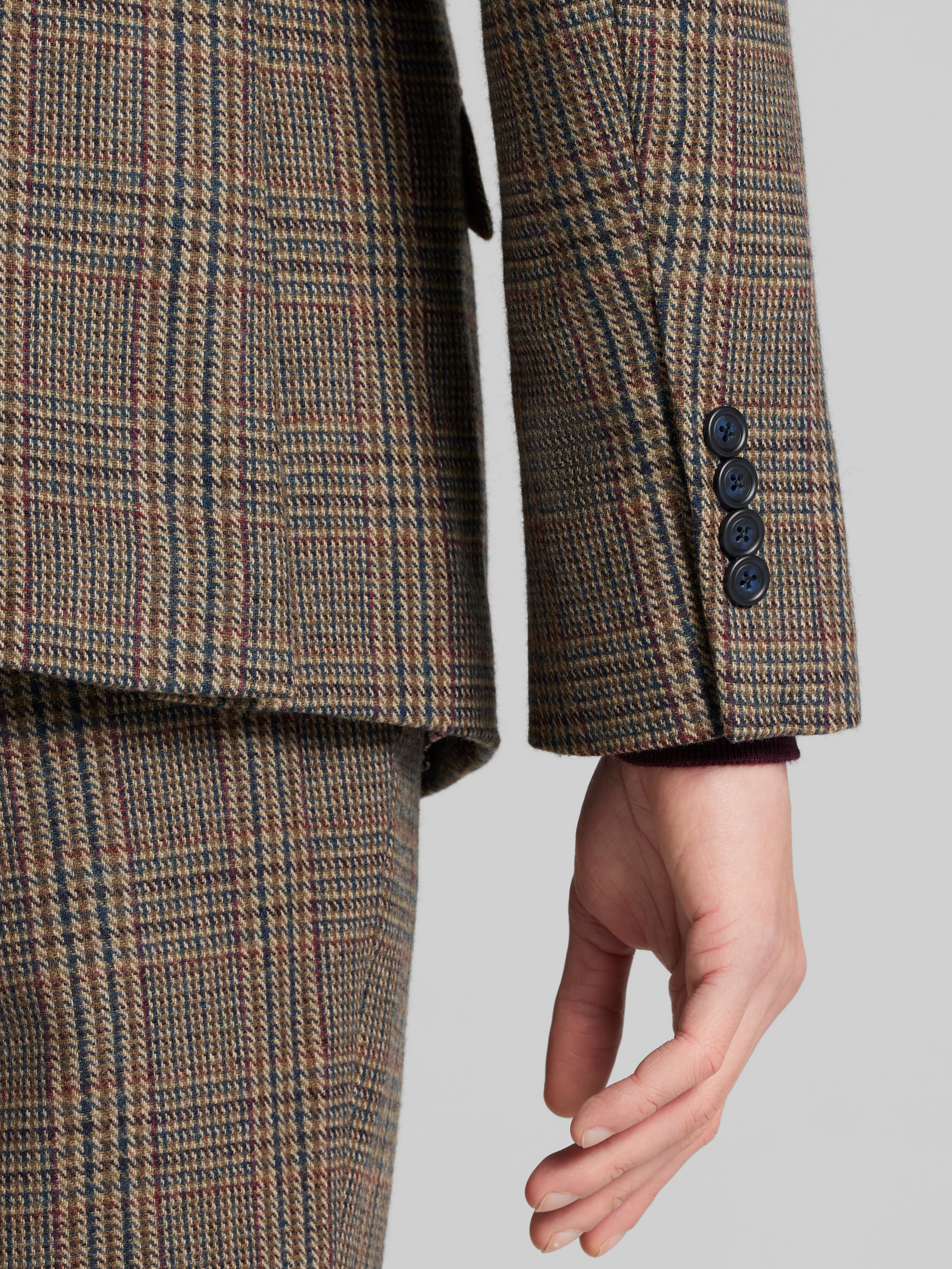 Slim Fit Plaid Suit