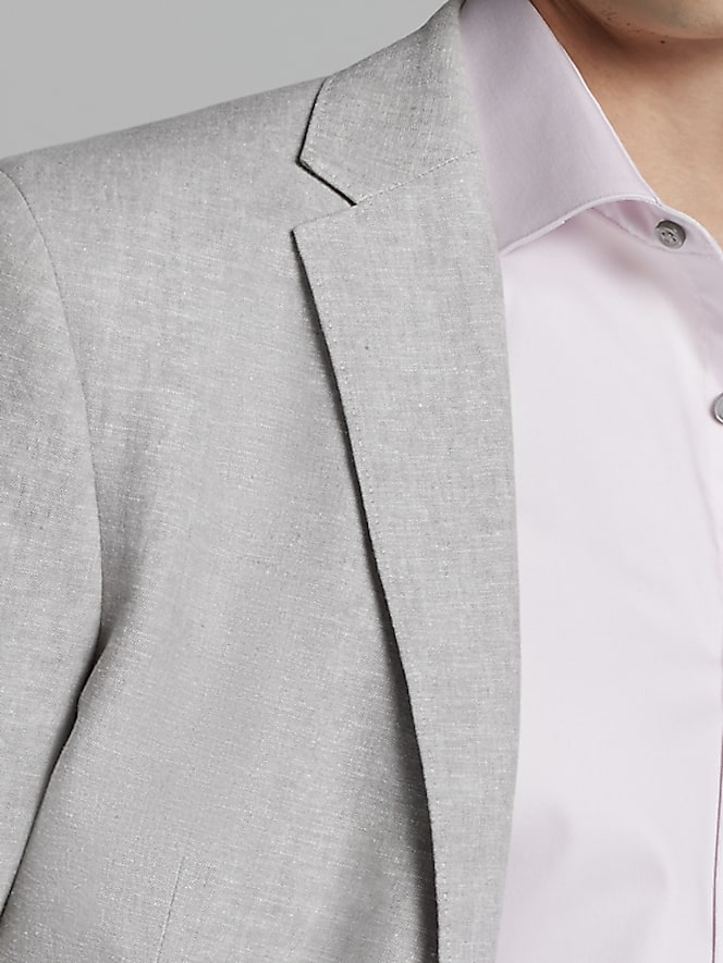 JOE Joseph Abboud Slim Fit Linen Blend 3-Piece Suit