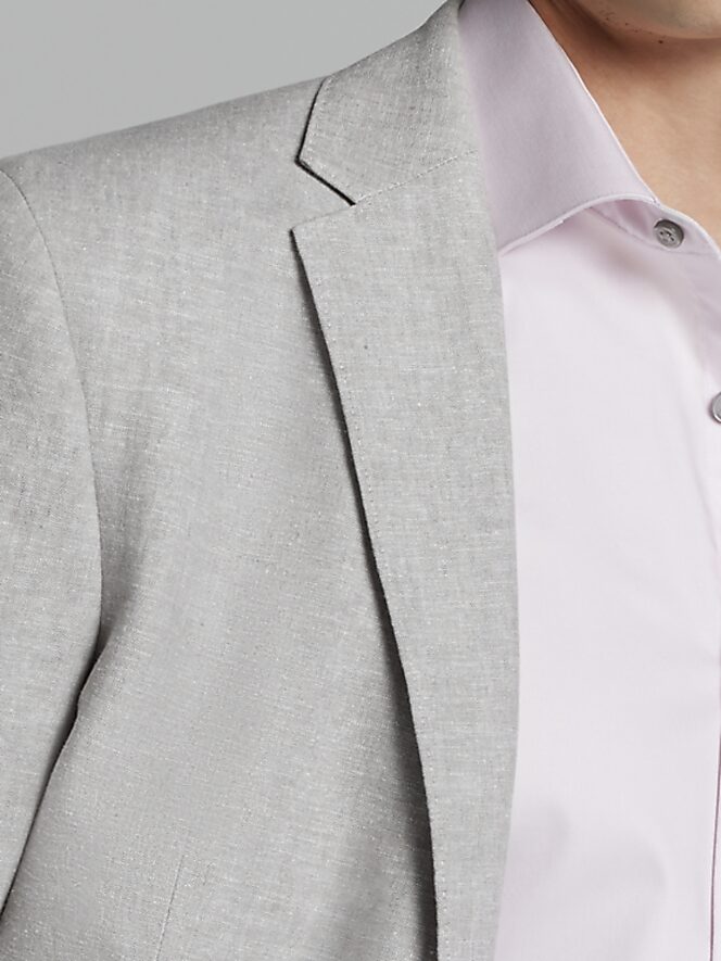 Slim Fit Linen Blend 3-Piece Suit