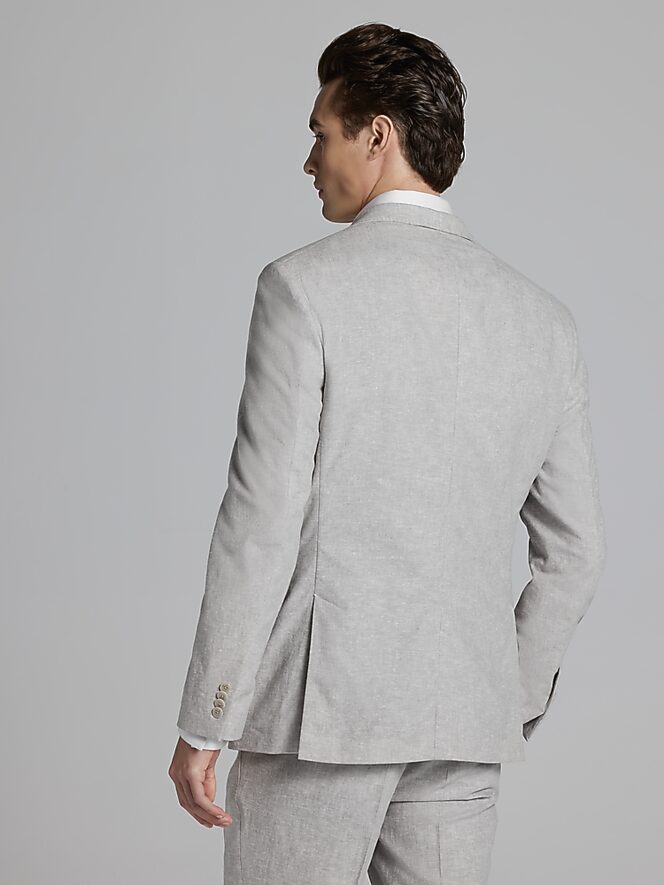 Slim Fit Linen Blend 3-Piece Suit