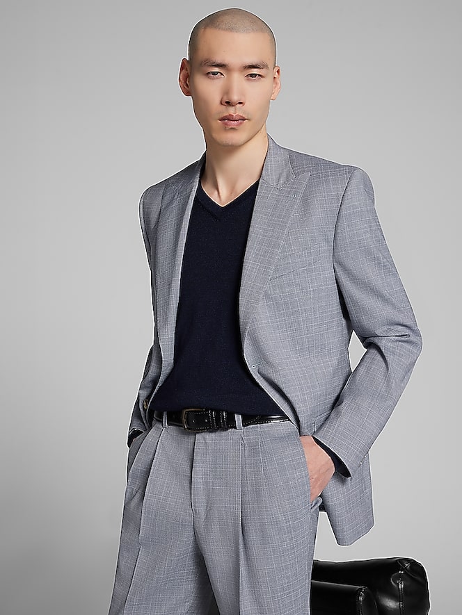 Joseph Abboud Modern Fit Plaid Suit Jacket