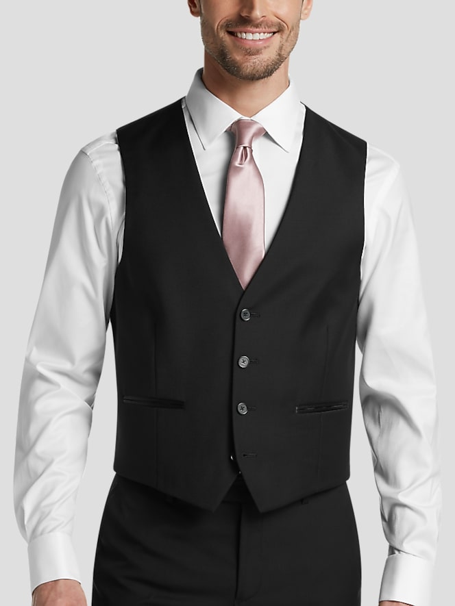Calvin Klein Slim Fit Wool Shawl Lapel 3-Piece Tuxedo